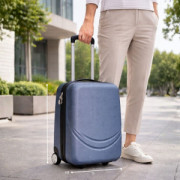 Пластмасов ТОП АВИО куфар за ръчен багаж TRANSIT DARK BLUE  42/32/16 см